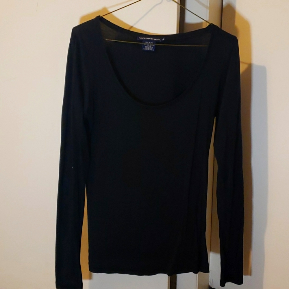 Black Ralph Lauren long sleeve shirt. Size M